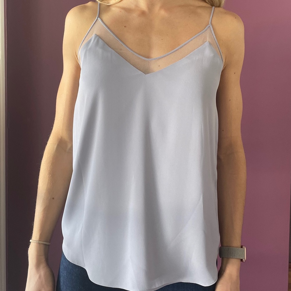 BABATON ARITZIA Periwinkle Tank w/ Mesh